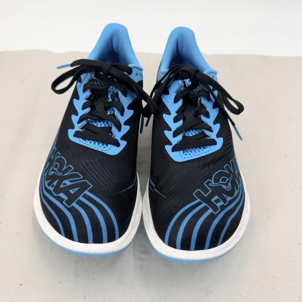 HOKA Crescendo 2 MD Track and Field Shoes 1155116 Black Blue Womens Size 8